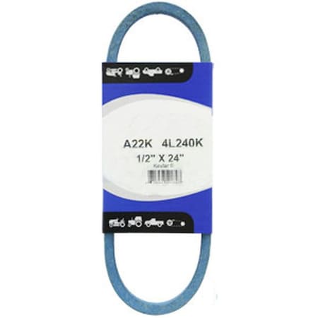 Aftermarket Kevlar Blue V-Belt (1/2" x 24") MOB40-0060